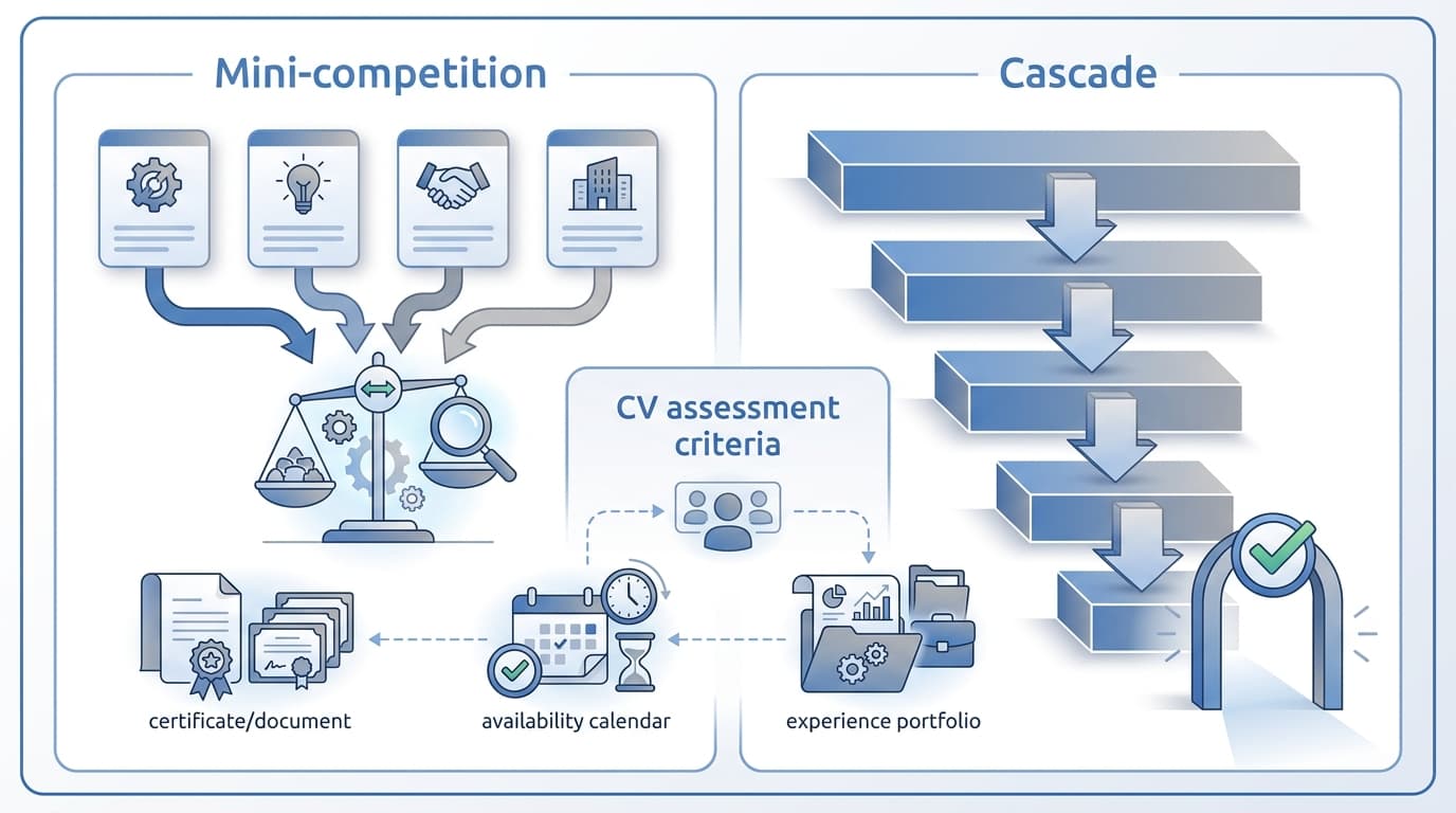 Mini-Competition vs Cascade: Tailor Your CV for Each Call-Off